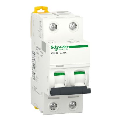 Picture of Miniature circuit breaker (MCB), Acti9 iK60N, 2P, 32A, C curve, 6000A (IEC/EN 60898-1)