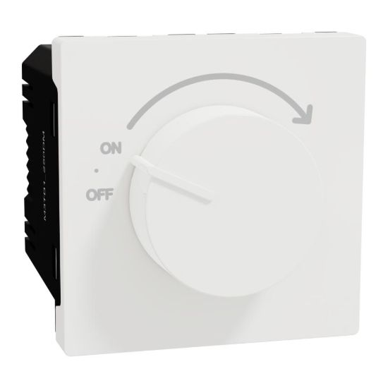 Picture of Dimmer, Miluz E, rotary knob, mechanism, white