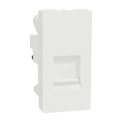 Picture of Data Socket, Miluz E, mechanism, CAT6, with shutter, white