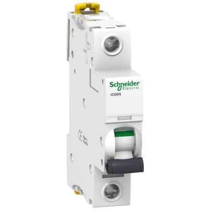 Picture of Miniature circuit breaker (MCB), Acti9 iC60N, 1P, 10A, C curve, 6000A (IEC/EN 60898-1), 10kA (IEC/EN 60947-2)