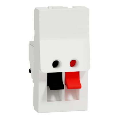 Picture of New Unica - loudspeaker socket - 1 module - white
