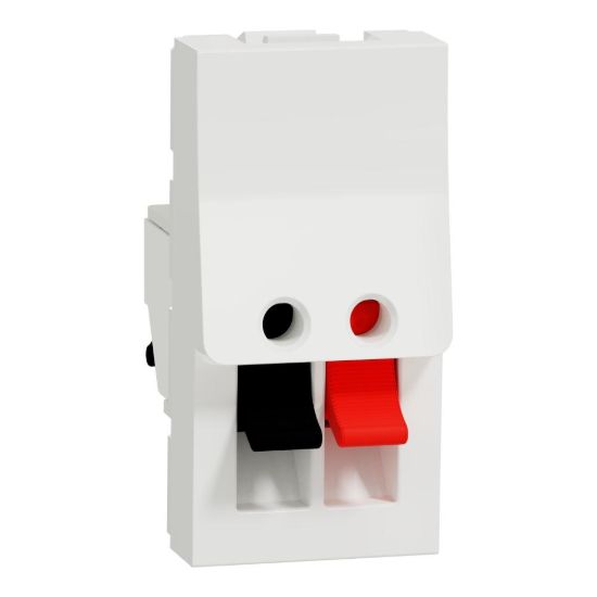 Picture of New Unica - loudspeaker socket - 1 module - white