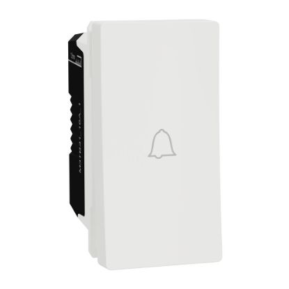 Picture of Doorbell Switch, Miluz E, 10A, 250V, 1 module, White