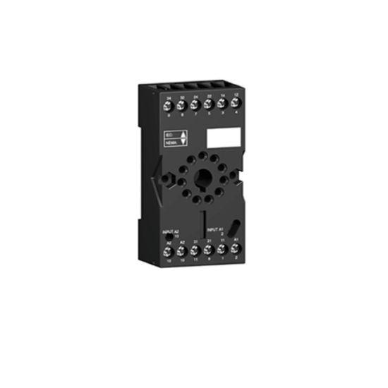 Picture of socket, Harmony Electromechanical Relays, for RUMC3 relays, 10A, screw connec to rs, mixed contact