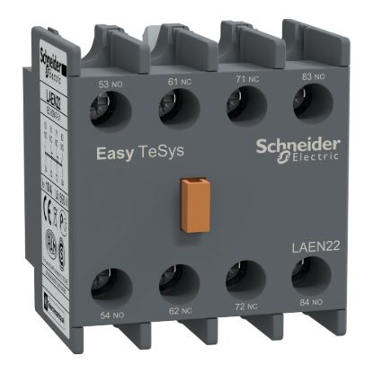 Picture of Auxiliary contact block,Easy TeSys Control,2NO+2NC,for LC1E/CAE
