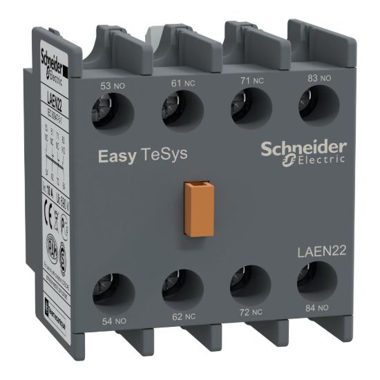 Picture of Auxiliary contact block,Easy TeSys Control,2NO+2NC,for LC1E/CAE
