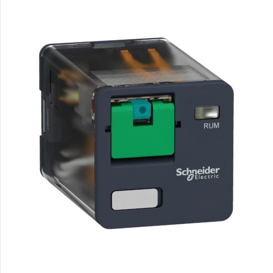 Picture of Universal plug in relay, Harmony, 10A, 3CO, lockable test button, 60V DC