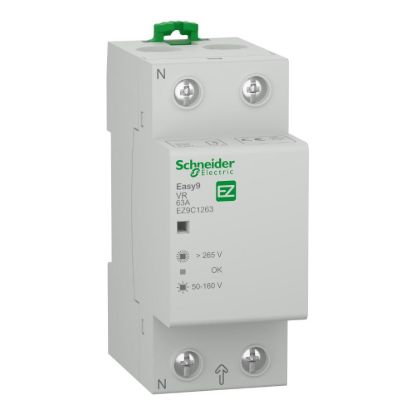 Picture of Easy9 Voltage Relay OV/UV with automatic reclosing 2P 63A 230 VAC