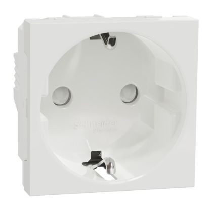 Picture of Socket-outlet, New Unica, 2P+E, 16A, Schuko, with shutter, white