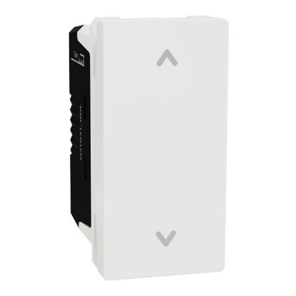 Picture of Roller blind switch, Miluz E, 10A, 250V, 1 Module, White