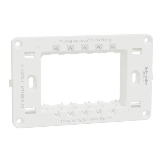 Picture of Supporting Frame, Miluz E, 3 gang, white