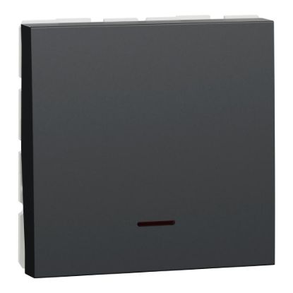 Picture of Switch, New Unica, 2-pole 1-way, 32A, 2 modules, with lamp, anthracite