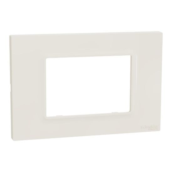 Picture of Cover frame, Miluz E, 3 gang, Ivory