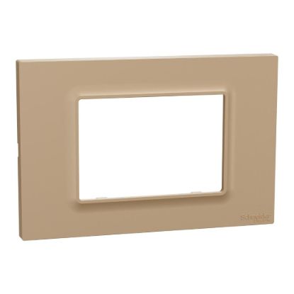 Picture of Cover frame, Miluz E, 3 gang, Bronze