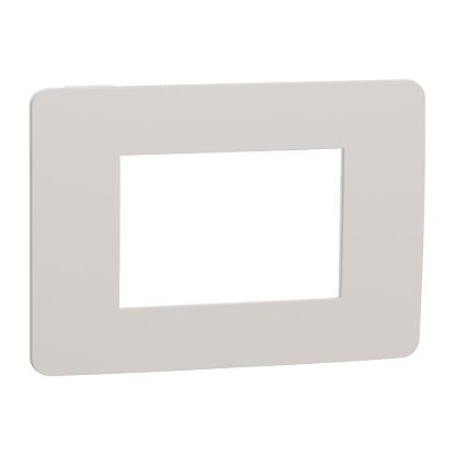 Picture of Cover frame, New Unica, 1 gang, 3 modules light grey and white
