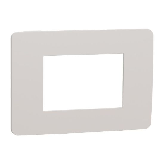 Picture of Cover frame, New Unica, 1 gang, 3 modules light grey and white