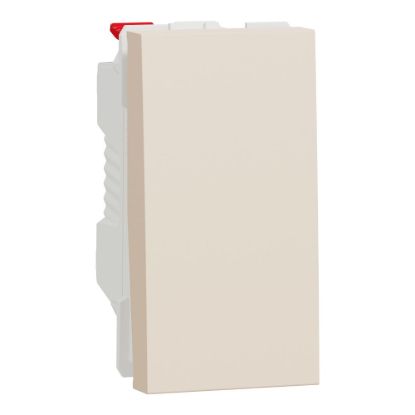 Picture of Switch, New Unica, 1-pole 1-way, 10AX, 1 module, beige