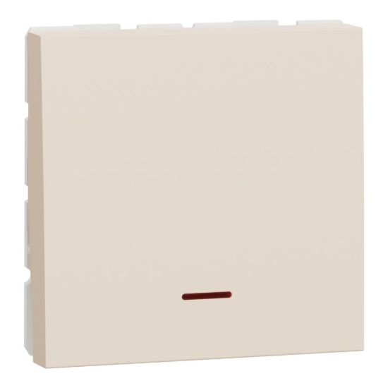 Picture of Switch, New Unica, 2-pole 1-way, 32A, 2 modules, with lamp, beige
