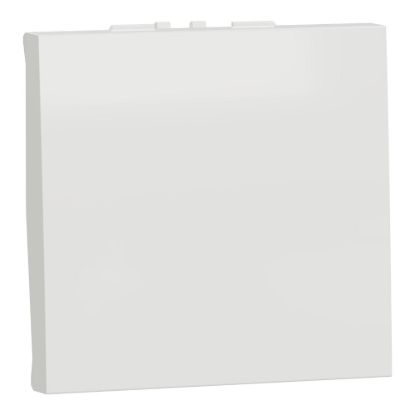Picture of Switch, New Unica, mechanism, 1-pole 1-way, 16AX, 2 modules, screw terminals, untreated, IP4X, white