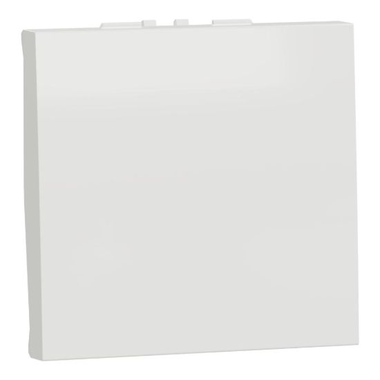 Picture of Switch, New Unica, mechanism, 1-pole 1-way, 16AX, 2 modules, screw terminals, untreated, IP4X, white