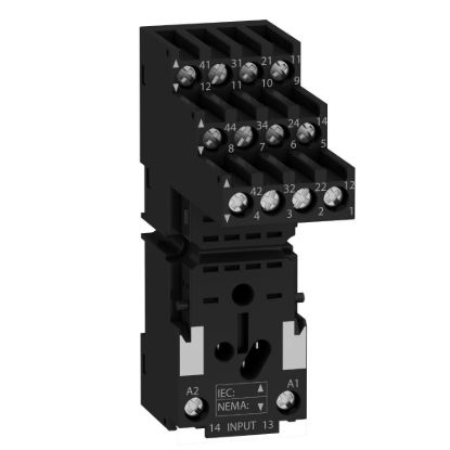 Picture of socket, Harmony Electromechanical Relays, for RXM2 RXM4 relays, screw connec to rs, separate contact