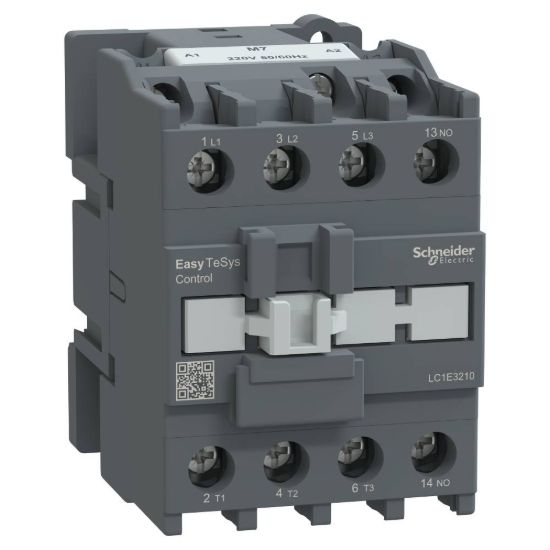 Picture of Contactor,Easy TeSys Control,LC1E,3P(3NO),AC-3,<=440V,32A,220V AC coil,50/60Hz,1NO auxiliary contact