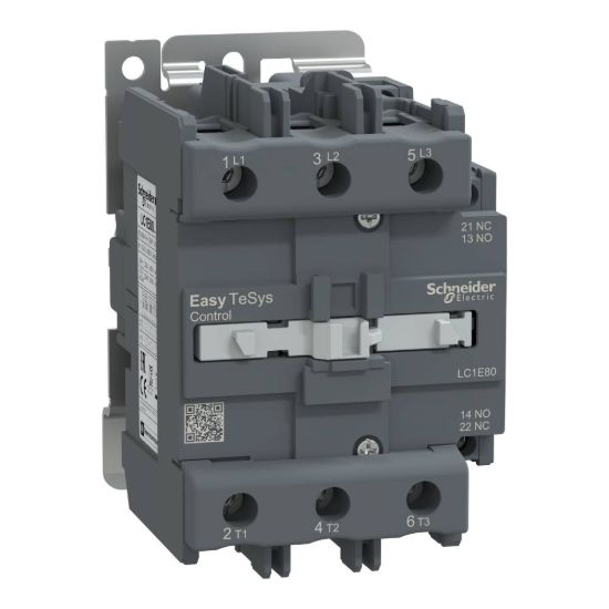 Picture of Contactor,Easy TeSys Control,LC1E,3P(3NO),AC-3,<=440V,80A,220V AC coil,50Hz